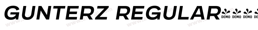 Gunterz Regular字体转换